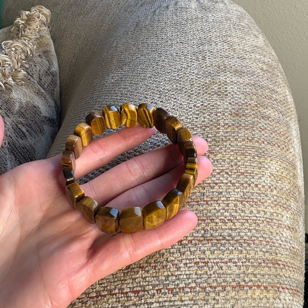 Tiger's Eye Rectangular Beaded Bracelet - image 5